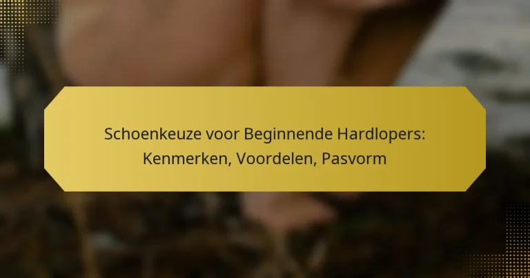 Schoenkeuze voor Beginnende Hardlopers: Kenmerken, Voordelen, Pasvorm