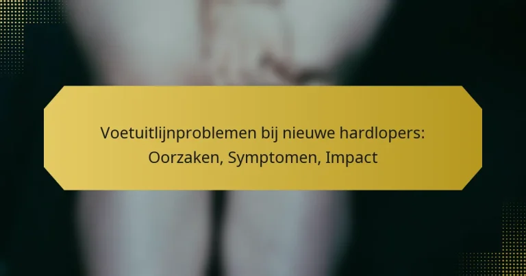 Voetuitlijnproblemen bij nieuwe hardlopers: Oorzaken, Symptomen, Impact